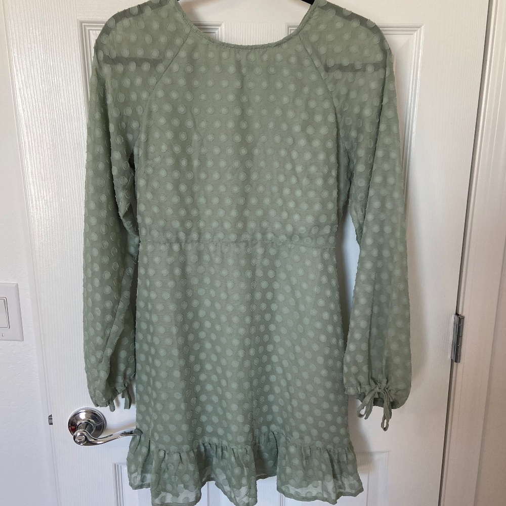 Polka dot mini dress